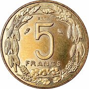 5 Francs CFA Essai reverse image