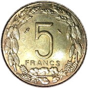 5 Francs CFA reverse image