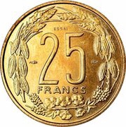 25 Francs CFA Essai reverse image