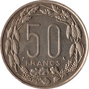 50 Francs CFA, Central African States, 1961-1963 reverse image