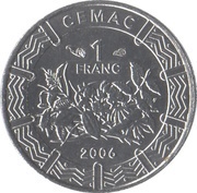 1 Franc CFA reverse image