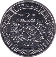 2 Francs CFA reverse image