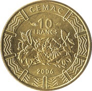 10 Francs CFA reverse image