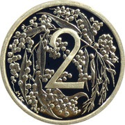 2 Cents - Elizabeth II 4th Portrait - 1966 Decimal Pattern, Australia, 2009 reverse image