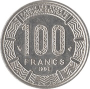 100 Francs CFA, Central African States, 1992-2003 reverse image