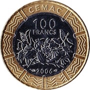 100 Francs CFA reverse image