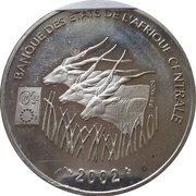 1000 Francs CFA Introduction Euro obverse image