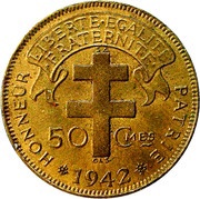 50 Centimes reverse image