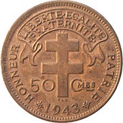 50 Centimes reverse image