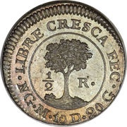 ½ Real Guatemala reverse image