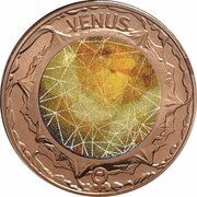 2 Cents - Elizabeth II 4th Portrait - Planetary Coins - Venus reverse image