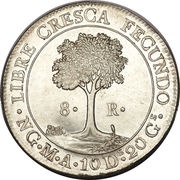 8 Reales Guatemala, Central America, 1824-1847 reverse image