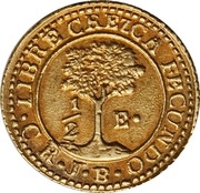 ½ Escudo Costa Rica reverse image