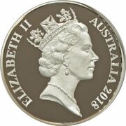 2 Cents - Elizabeth II 3rd Portrait - Silver Proof obverse image
