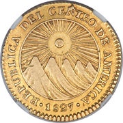 2 Escudos Guatemala obverse image