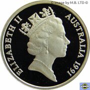5 Cents - Elizabeth II 3rd Portrait - Masterpieces in Silver Proof obverse image