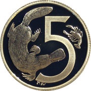 5 Cents - Elizabeth II 4th Portrait - 1966 Decimal Pattern, Australia, 2009 reverse image