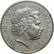5 Cents - Elizabeth II 4th Portrait - 50th Anniversary Moon Landing obverse image