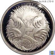 5 Cents - Elizabeth II 6th Portrait - Fine Silver Proof, Australia, 2020-2022 reverse image