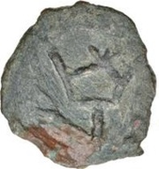 Unknown Æ - Unknown Tudun Ruler Chach; with cross, Central Asia and Caucasia, 601-801 reverse image