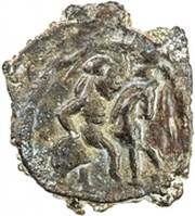Unknown Æ - Anonymous / In the name of Thun Jabgu Khan, 618-628 Kabarna; retrograde tamgha obverse image