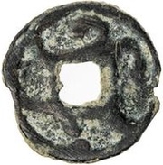 1 Cash - Lady Nana Pendjikent, Central Asia and Caucasia, 709-722 reverse image