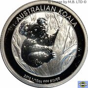 10 Cents - Elizabeth II 4th Portrait - Koala - Silver Bullion Coinage reverse image