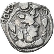 1 Drachm - Khono Peroz imitation; Northern Tokharistan; Uncertain Sogdian mint; countermark obverse image