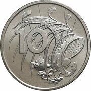 10 Cents - Elizabeth II 6th Portrait - Marionette Lyrebird, Australia, 2022-2023 reverse image