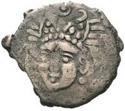 Unknown Æ - Chardmish Bust facing left; tamgha with double hook obverse image