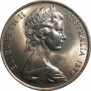 20 Cents - Elizabeth II 2nd Portrait obverse image
