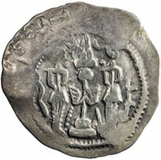 1 Drachm - Sashro Khusru I imitation; Chaghaniyan; countermark, Central Asia and Caucasia, 601-750 reverse image