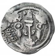 1 Drachm - Anonymous Khusru I imitation; Chaghaniyan; countermark; with reverse legend mark, Central Asia and Caucasia, 601-750 reverse image