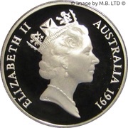 20 Cents - Elizabeth II 3rd Portrait - Masterpieces in Silver Proof obverse image
