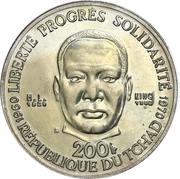200 Francs Martin Luther King Jr. reverse image