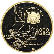 3000 Francs Independence obverse image