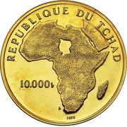 10 000 Francs Independence obverse image