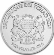 500 Francs CFA Rabbit obverse image