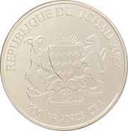 500 Francs CFA Wolfhound Dog obverse image