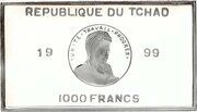 1000 Francs Hippopotamus obverse image
