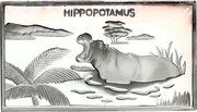 1000 Francs Hippopotamus reverse image