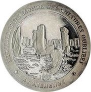 1000 Francs Stonehenge reverse image