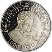1000 Francs Valley of Statues obverse image