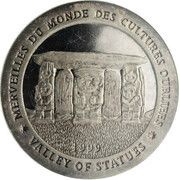 1000 Francs Valley of Statues reverse image