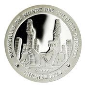1000 Francs Chichen Itza reverse image