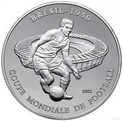 1000 Francs World Cup Brazil 1950, Chad, 2001 reverse image