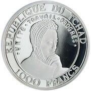 1000 Francs Giraffe obverse image