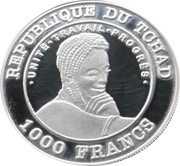 1000 Francs FIFA World Cup Argentina 1978 obverse image
