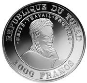 1000 Francs FIFA World Cup France 1998 obverse image
