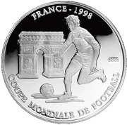 1000 Francs FIFA World Cup France 1998, Chad, 2002 reverse image